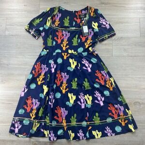 ModCloth X Collectif Size 16 Gilda Wonder Cactus Fit And Flare Midi Dress**